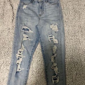 Light Blue Ripped Jeans